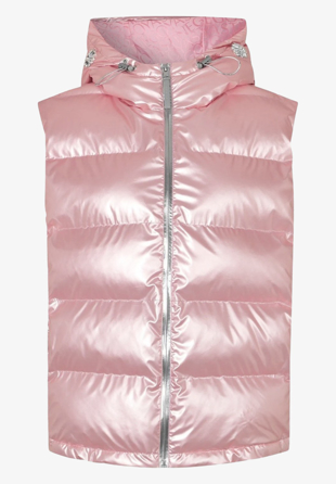 Stine Goya - Olivia Vest Metallic Padded Blush Pink